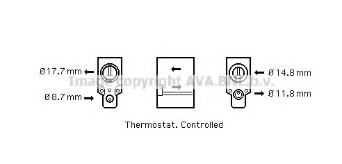 Supapa expansiune, clima CN1221 AVA QUALITY COOLING - Supape