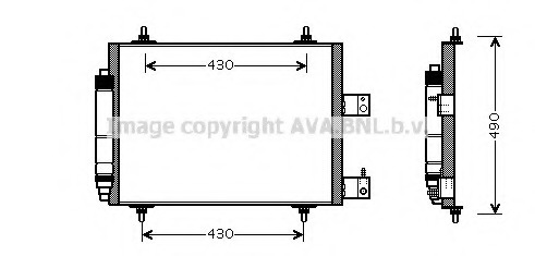 Condensator, climatizare CN5213 AVA QUALITY COOLING - Radiator clima Condensator, climatizare CN5213 AVA QUALITY COOLING - Radiator clima