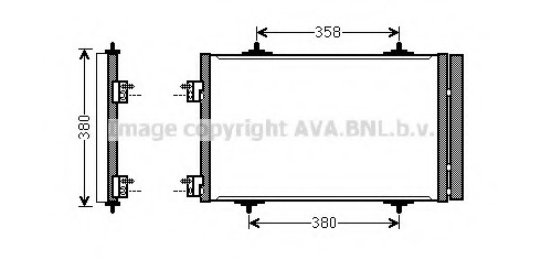 Condensator, climatizare CN5272 AVA QUALITY COOLING - Radiator clima Condensator, climatizare CN5272 AVA QUALITY COOLING - Radiator clima
