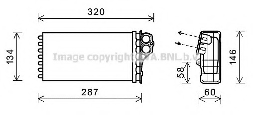 Schimbator caldura, incalzire habitaclu CN6279 AVA QUALITY COOLING - Schimbator caldura Schimbator caldura, incalzire habitaclu CN6279 AVA QUALITY COOLING - Schimbator caldura