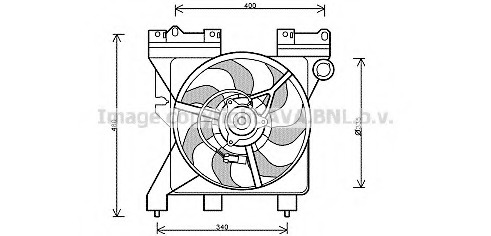 Ventilator, radiator CN7547 AVA QUALITY COOLING - Ventilator radiator Ventilator, radiator CN7547 AVA QUALITY COOLING - Ventilator radiator
