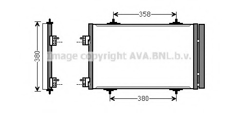Condensator, climatizare CNA5272 AVA QUALITY COOLING - Radiator clima Condensator, climatizare CNA5272 AVA QUALITY COOLING - Radiator clima