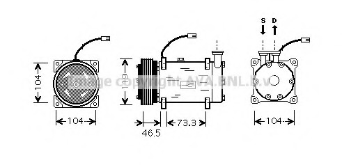 Compresor, climatizare CNK030 AVA QUALITY COOLING - Compresor/piese Compresor, climatizare CNK030 AVA QUALITY COOLING - Compresor/piese