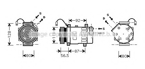 Compresor, climatizare CNK207 AVA QUALITY COOLING - Compresor/piese Compresor, climatizare CNK207 AVA QUALITY COOLING - Compresor/piese