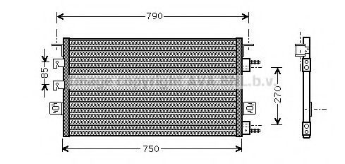 Condensator, climatizare CR5023 AVA QUALITY COOLING - Radiator clima Condensator, climatizare CR5023 AVA QUALITY COOLING - Radiator clima