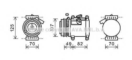 Compresor, climatizare CTK039 AVA QUALITY COOLING - Compresor/piese Compresor, climatizare CTK039 AVA QUALITY COOLING - Compresor/piese