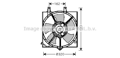 Ventilator, radiator DN7522 AVA QUALITY COOLING - Ventilator radiator Ventilator, radiator DN7522 AVA QUALITY COOLING - Ventilator radiator