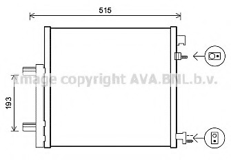 Condensator, climatizare DW5140 AVA QUALITY COOLING - Radiator clima Condensator, climatizare DW5140 AVA QUALITY COOLING - Radiator clima