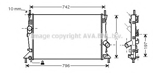 Radiator, racire motor FD2369 AVA QUALITY COOLING - Radiator apa/piese Radiator, racire motor FD2369 AVA QUALITY COOLING - Radiator apa/piese