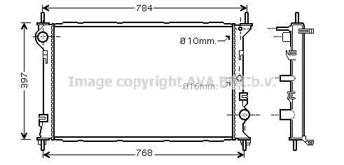 Radiator, racire motor FD2382 AVA QUALITY COOLING - Radiator racire apa/ ulei Radiator, racire motor FD2382 AVA QUALITY COOLING - Radiator racire apa/ ulei