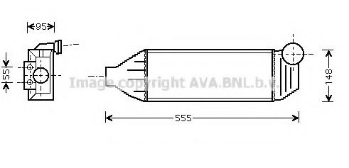 Intercooler, compresor FD4309 AVA QUALITY COOLING - Turbocompressor Intercooler, compresor FD4309 AVA QUALITY COOLING - Turbocompressor