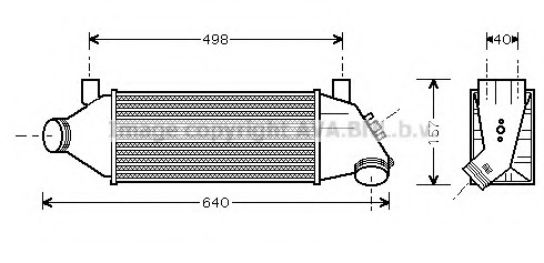 Intercooler, compresor FD4315 AVA QUALITY COOLING - Turbocompressor Intercooler, compresor FD4315 AVA QUALITY COOLING - Turbocompressor