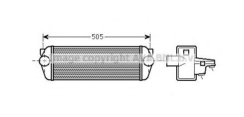 Intercooler, compresor FD4443 AVA QUALITY COOLING - Turbocompressor Intercooler, compresor FD4443 AVA QUALITY COOLING - Turbocompressor