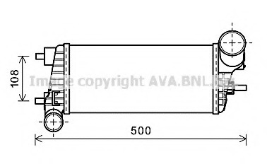 Intercooler, compresor FD4471 AVA QUALITY COOLING - Admisie aer motor
