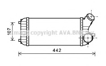 Intercooler, compresor FD4472 AVA QUALITY COOLING - Turbocompressor Intercooler, compresor FD4472 AVA QUALITY COOLING - Turbocompressor