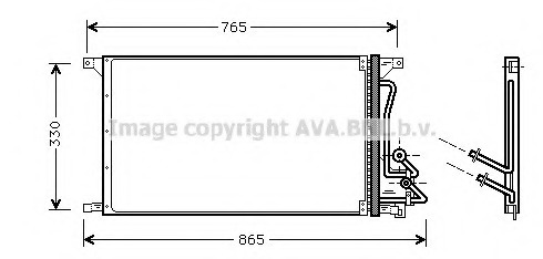 Condensator, climatizare FD5304 AVA QUALITY COOLING - Radiator clima