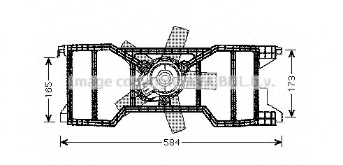 Ventilator, radiator FD7540 AVA QUALITY COOLING - Gmv (electroventilator ) Ventilator, radiator FD7540 AVA QUALITY COOLING - Gmv (electroventilator )