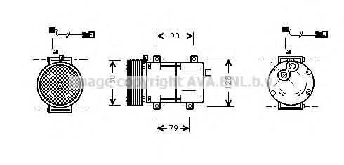 Compresor, climatizare FDK280 AVA QUALITY COOLING - Compresor/piese Compresor, climatizare FDK280 AVA QUALITY COOLING - Compresor/piese