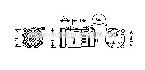 Compresor, climatizare FDK321 AVA QUALITY COOLING - Compresor/piese Compresor, climatizare FDK321 AVA QUALITY COOLING - Compresor/piese