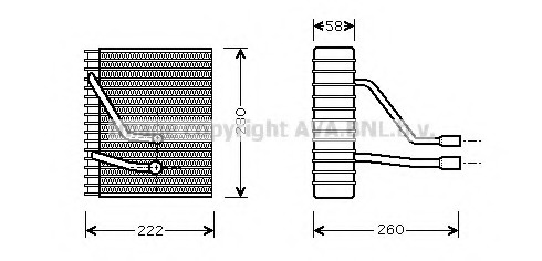 evaporator,aer conditionat FDV330 AVA QUALITY COOLING - Vaporizator