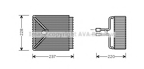 evaporator,aer conditionat FDV371 AVA QUALITY COOLING - Vaporizator evaporator,aer conditionat FDV371 AVA QUALITY COOLING - Vaporizator