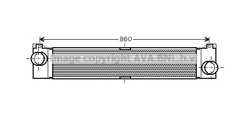 Intercooler, compresor FT4360 AVA QUALITY COOLING - Turbocompressor Intercooler, compresor FT4360 AVA QUALITY COOLING - Turbocompressor
