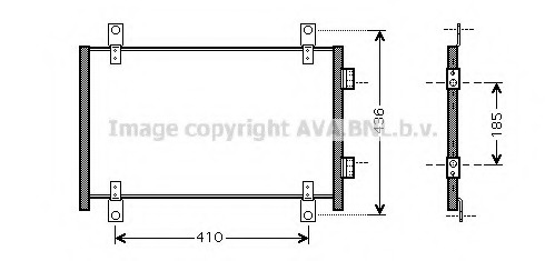Condensator, climatizare FT5302 AVA QUALITY COOLING - Radiator clima Condensator, climatizare FT5302 AVA QUALITY COOLING - Radiator clima
