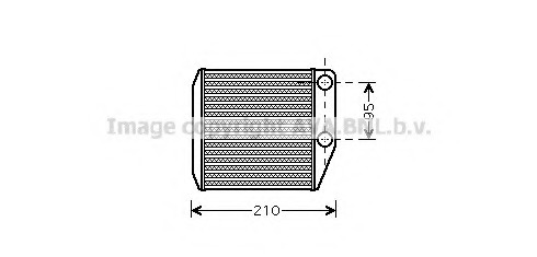 Schimbator caldura, incalzire habitaclu FT6313 AVA QUALITY COOLING - Schimbator caldura Schimbator caldura, incalzire habitaclu FT6313 AVA QUALITY COOLING - Schimbator caldura