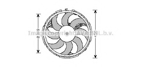 Ventilator, radiator FT7541 AVA QUALITY COOLING - Gmv (electroventilator ) Ventilator, radiator FT7541 AVA QUALITY COOLING - Gmv (electroventilator )