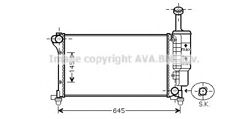 Radiator, racire motor FTA2335 AVA QUALITY COOLING - Radiator apa/piese Radiator, racire motor FTA2335 AVA QUALITY COOLING - Radiator apa/piese