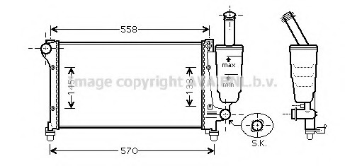 Radiator, racire motor FTA2368 AVA QUALITY COOLING - Radiator apa/piese Radiator, racire motor FTA2368 AVA QUALITY COOLING - Radiator apa/piese