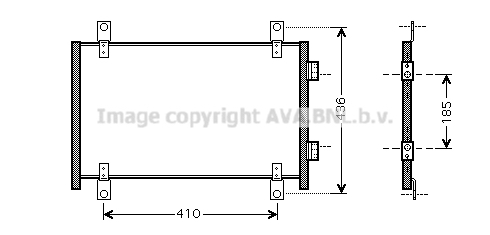Condensator, climatizare FTA5302 AVA QUALITY COOLING - Radiator clima Condensator, climatizare FTA5302 AVA QUALITY COOLING - Radiator clima