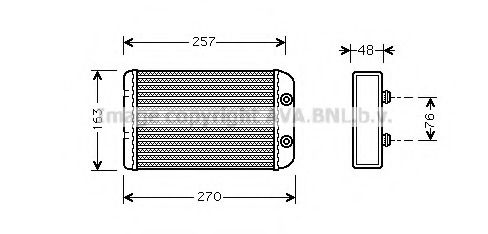 Schimbator caldura, incalzire habitaclu FTA6254 AVA QUALITY COOLING - Schimbator caldura Schimbator caldura, incalzire habitaclu FTA6254 AVA QUALITY COOLING - Schimbator caldura
