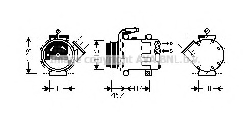 Compresor, climatizare FTAK366 AVA QUALITY COOLING - Compresor/piese Compresor, climatizare FTAK366 AVA QUALITY COOLING - Compresor/piese