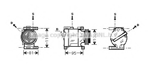 Compresor, climatizare FTK090 AVA QUALITY COOLING - Compresor/piese Compresor, climatizare FTK090 AVA QUALITY COOLING - Compresor/piese