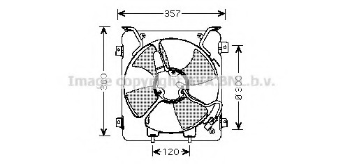 Ventilator, radiator HD7523 AVA QUALITY COOLING - Ventilator radiator Ventilator, radiator HD7523 AVA QUALITY COOLING - Ventilator radiator