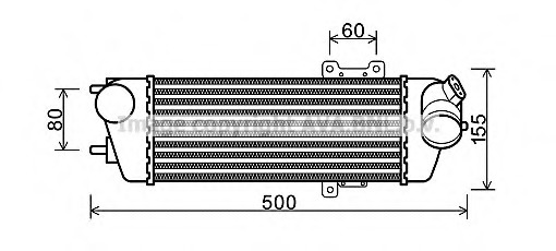 Intercooler, compresor HY4227 AVA QUALITY COOLING - Turbocompressor Intercooler, compresor HY4227 AVA QUALITY COOLING - Turbocompressor