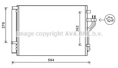 Condensator, climatizare HY5280 AVA QUALITY COOLING - Radiator clima Condensator, climatizare HY5280 AVA QUALITY COOLING - Radiator clima
