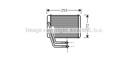 Schimbator caldura, incalzire habitaclu HY6144 AVA QUALITY COOLING - Radiator incalzire interior