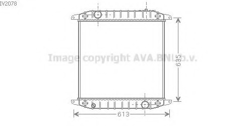 Radiator, racire motor IV2078 AVA QUALITY COOLING - Radiator apa/piese Radiator, racire motor IV2078 AVA QUALITY COOLING - Radiator apa/piese