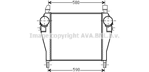 Intercooler, compresor IV4101 AVA QUALITY COOLING - Turbocompressor Intercooler, compresor IV4101 AVA QUALITY COOLING - Turbocompressor