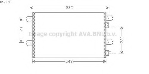 Condensator, climatizare IV5063 AVA QUALITY COOLING - Radiator clima Condensator, climatizare IV5063 AVA QUALITY COOLING - Radiator clima