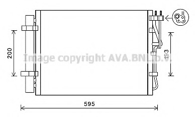 Condensator, climatizare KA5198 AVA QUALITY COOLING - Radiator clima Condensator, climatizare KA5198 AVA QUALITY COOLING - Radiator clima