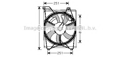 Ventilator, radiator KA7516 AVA QUALITY COOLING - Gmv (electroventilator ) Ventilator, radiator KA7516 AVA QUALITY COOLING - Gmv (electroventilator )