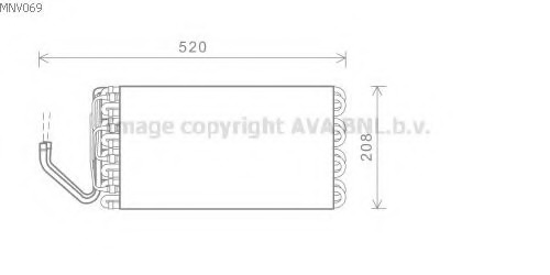 evaporator,aer conditionat MNV069 AVA QUALITY COOLING - Vaporizator