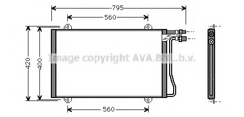 Condensator, climatizare MS5219 AVA QUALITY COOLING - Radiator clima Condensator, climatizare MS5219 AVA QUALITY COOLING - Radiator clima