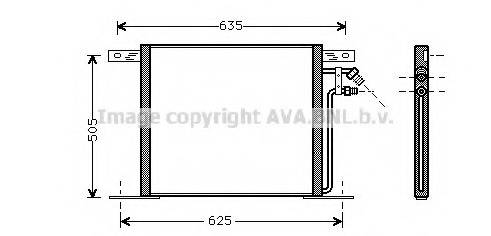 Condensator, climatizare MS5220 AVA QUALITY COOLING - Radiator clima Condensator, climatizare MS5220 AVA QUALITY COOLING - Radiator clima