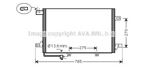 Condensator, climatizare MS5579 AVA QUALITY COOLING - Radiator clima Condensator, climatizare MS5579 AVA QUALITY COOLING - Radiator clima