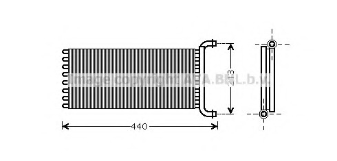 Schimbator caldura, incalzire habitaclu MS6399 AVA QUALITY COOLING - Schimbator caldura Schimbator caldura, incalzire habitaclu MS6399 AVA QUALITY COOLING - Schimbator caldura
