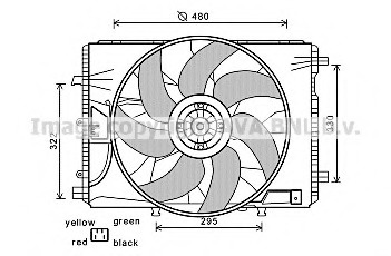 Ventilator, radiator MS7522 AVA QUALITY COOLING - Ventilator radiator